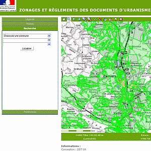 Carte interactive des documents d'urbanisme
